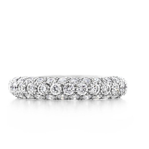 Tiffany & Co. Jewelry - Tiffany's Diamond Ring - Etoile Three Row Bank - 2ct